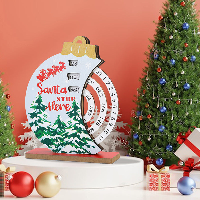 Holiday Wood Countdown Advent Calendar