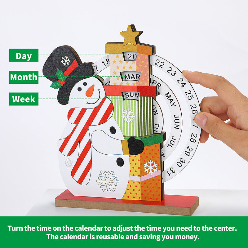 Holiday Wood Countdown Advent Calendar