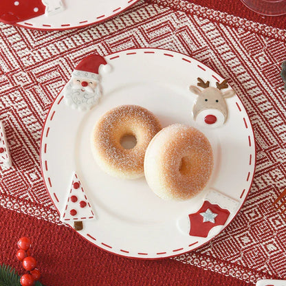 Merry Red Ceramic Christmas Dish - Luxicro
