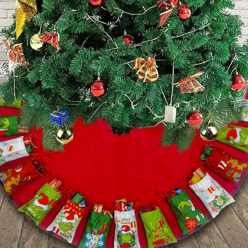 Fun Holiday Tree Skirt Gift Storage Bag - Luxicro