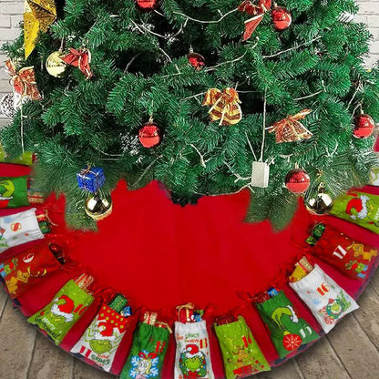 Fun Holiday Tree Skirt Gift Storage Bag - Luxicro