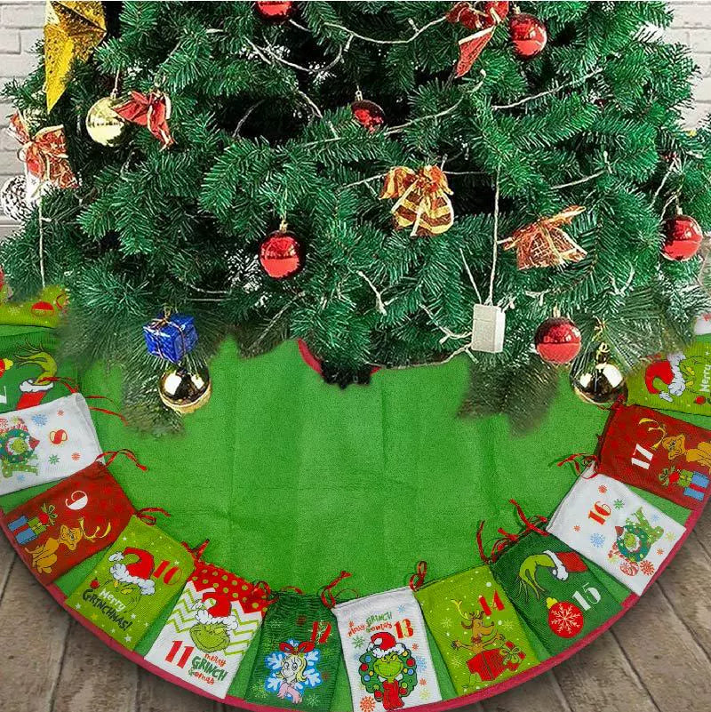 Fun Holiday Tree Skirt Gift Storage Bag