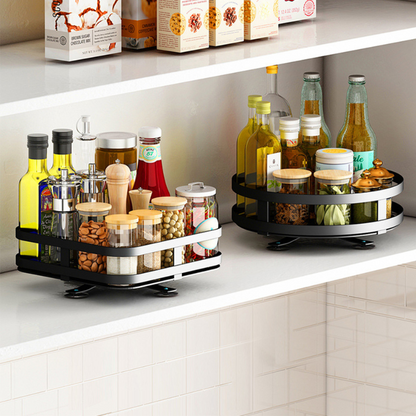 Adjustable 360 Rotating Shelf Storage Rack