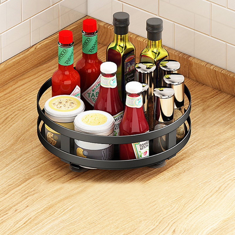 Adjustable 360 Rotating Shelf Storage Rack
