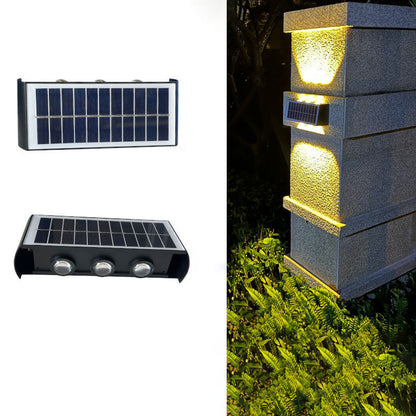Outdoor Solar LED Wall Light Waterproof Rectangular Lamp