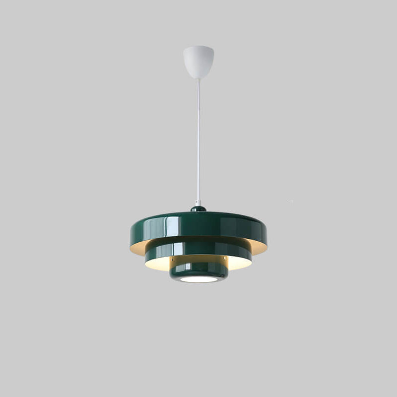 Sleek Metal Layered Pendant Lighting