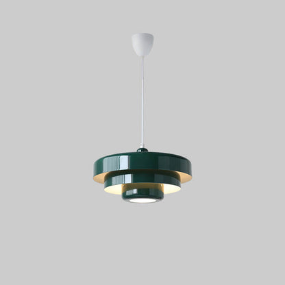 Sleek Metal Layered Pendant Lighting