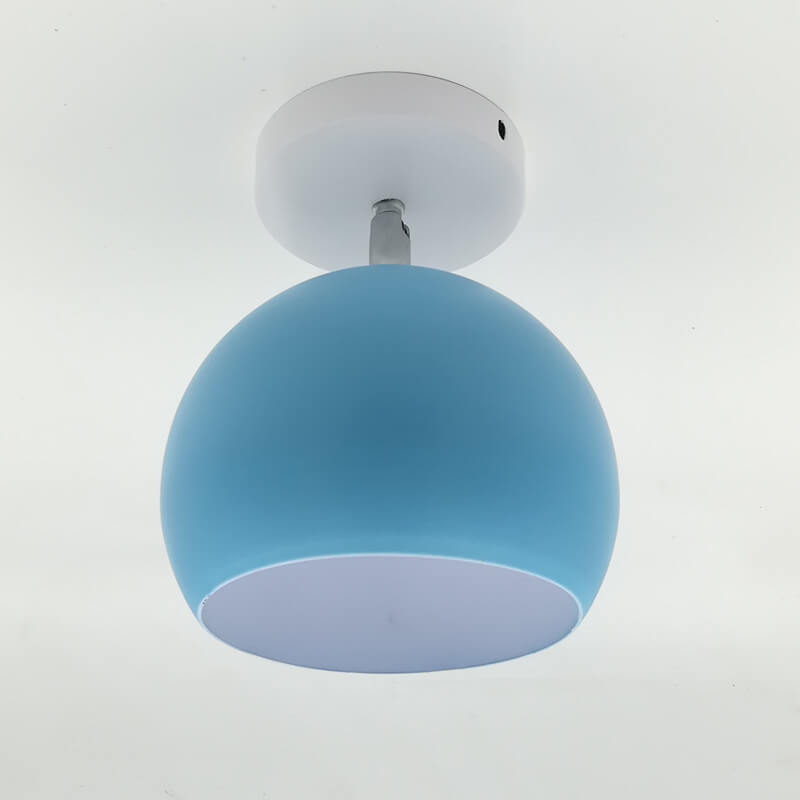 Soft Pink Flush Mount Ceiling Lamp for Home Decor