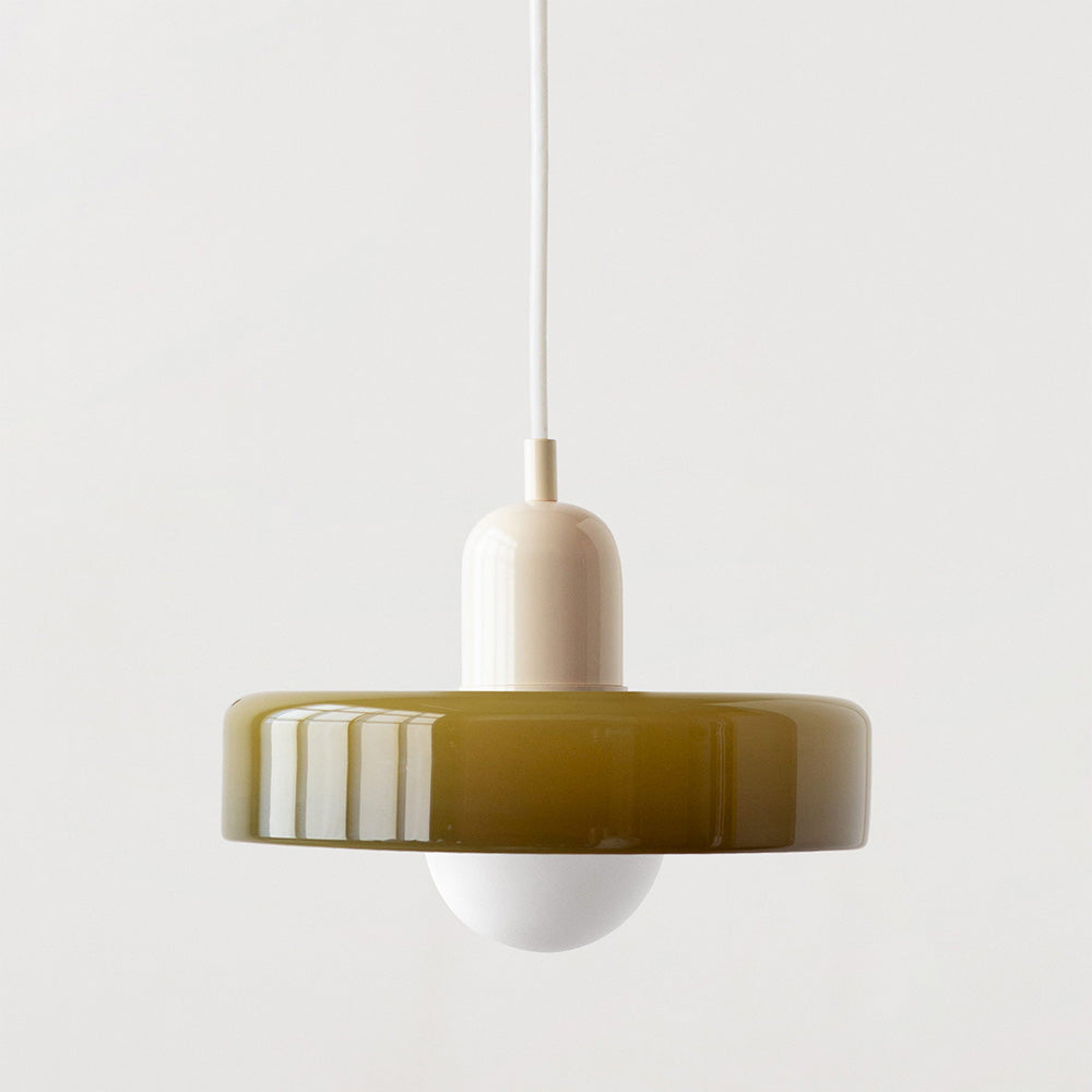 Stylish Hanging Glass Light for Kitchen Tables