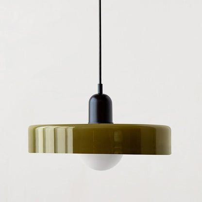 Vibrant Colored Glass Hang Ceiling Light Fixture
