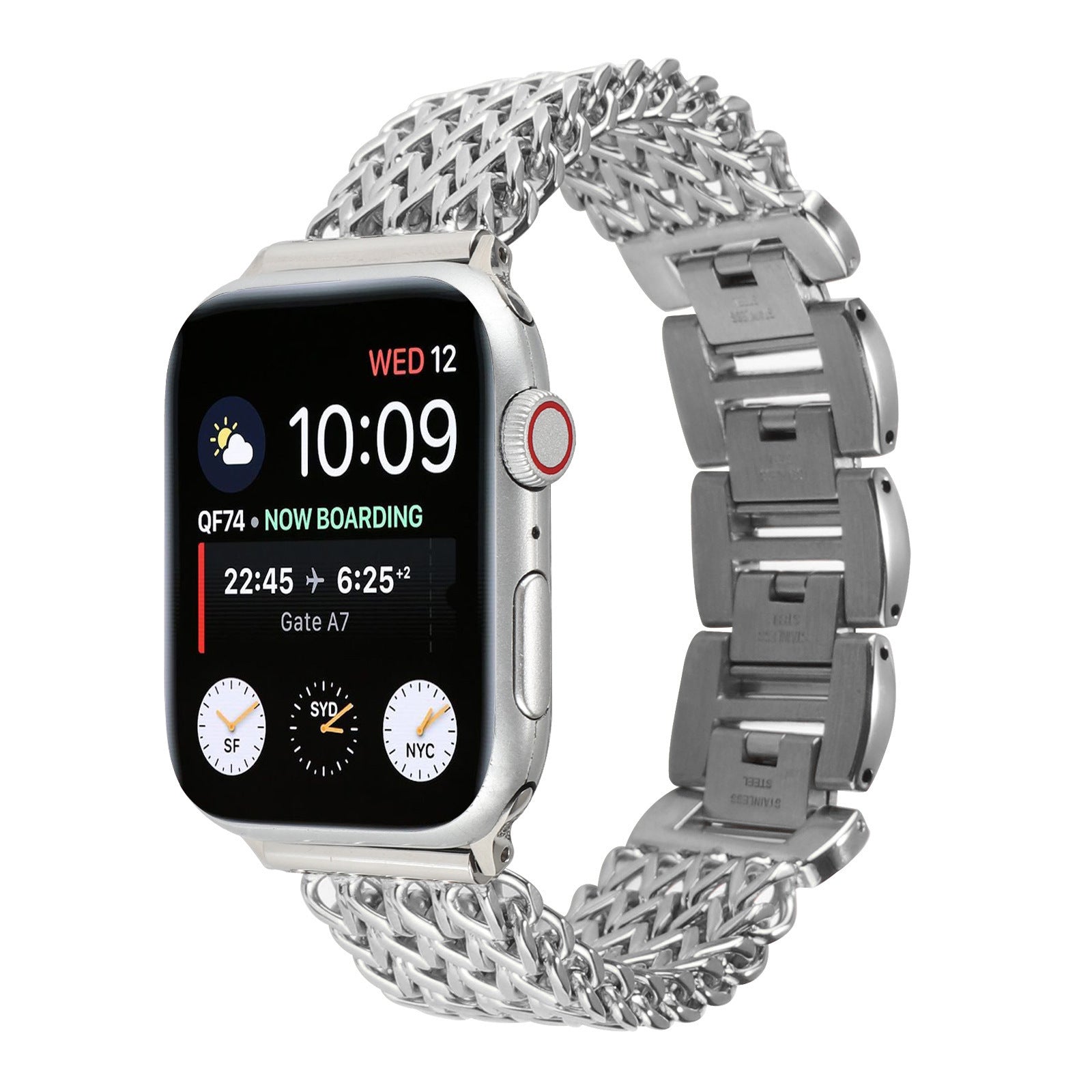Oceanic Silver Metal Watch Strap - Luxicro