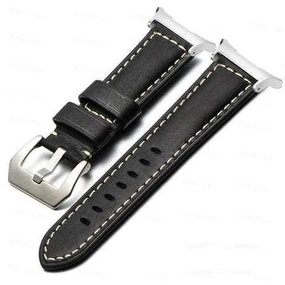 Classic Clear Leather Samsung Watch Ultra 47mm Strap