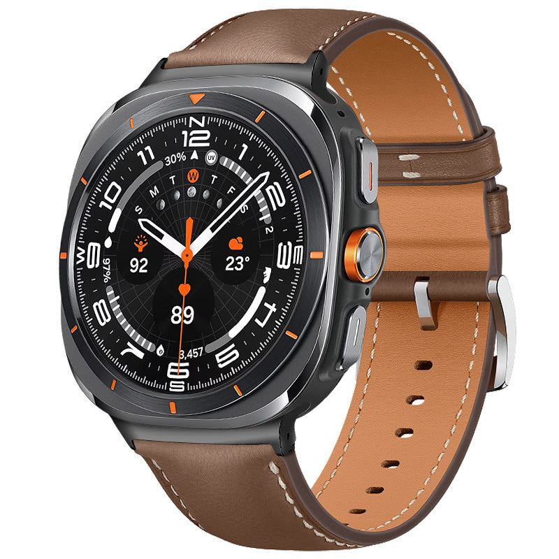 Authentic Premium Leather Strap For Samsung Watch Ultra