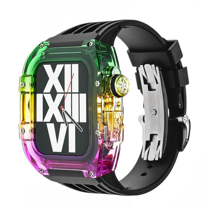 Clear Colorful Apple Watch Rubber Band Kit