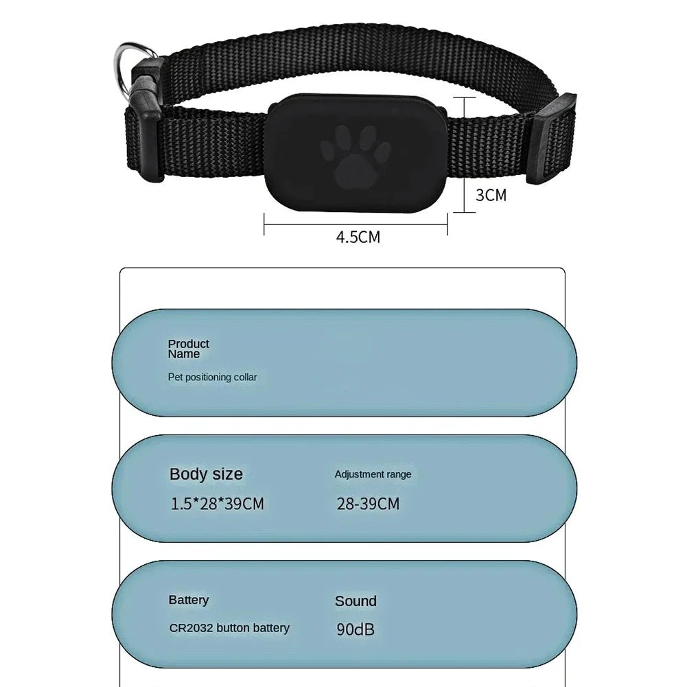 Advanced Pet GPS Tracker with Adjustable Pet Collar