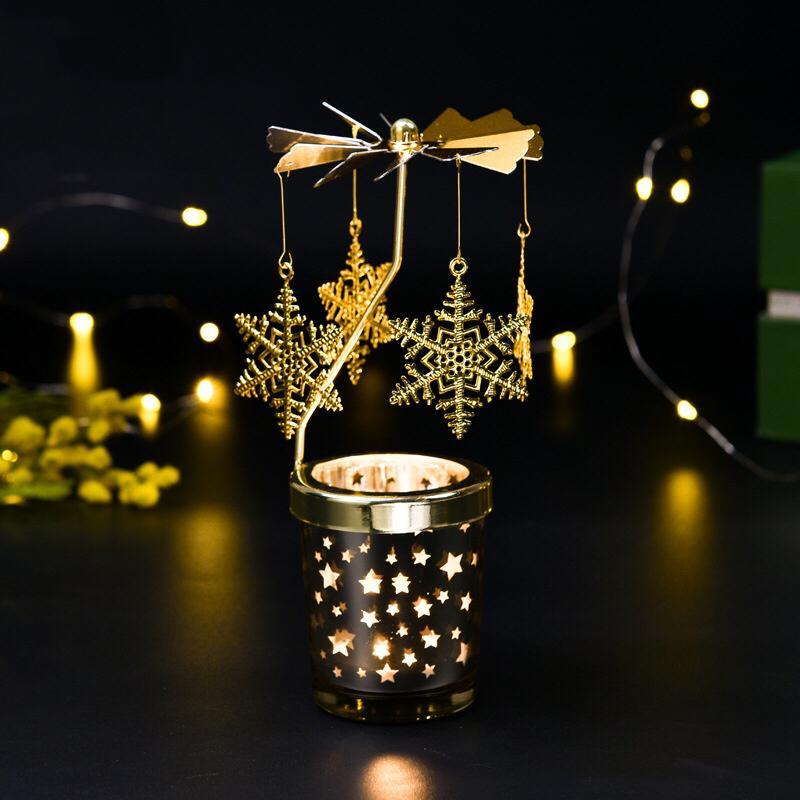 Spinning Bronze Candle Holders