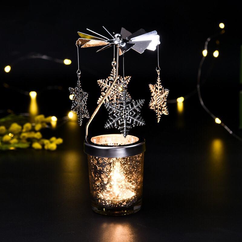 Spinning Bronze Candle Holders