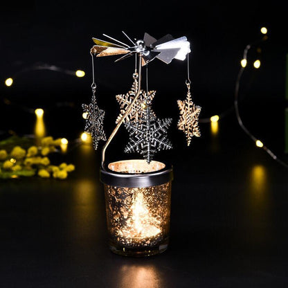 Spinning Bronze Candle Holders