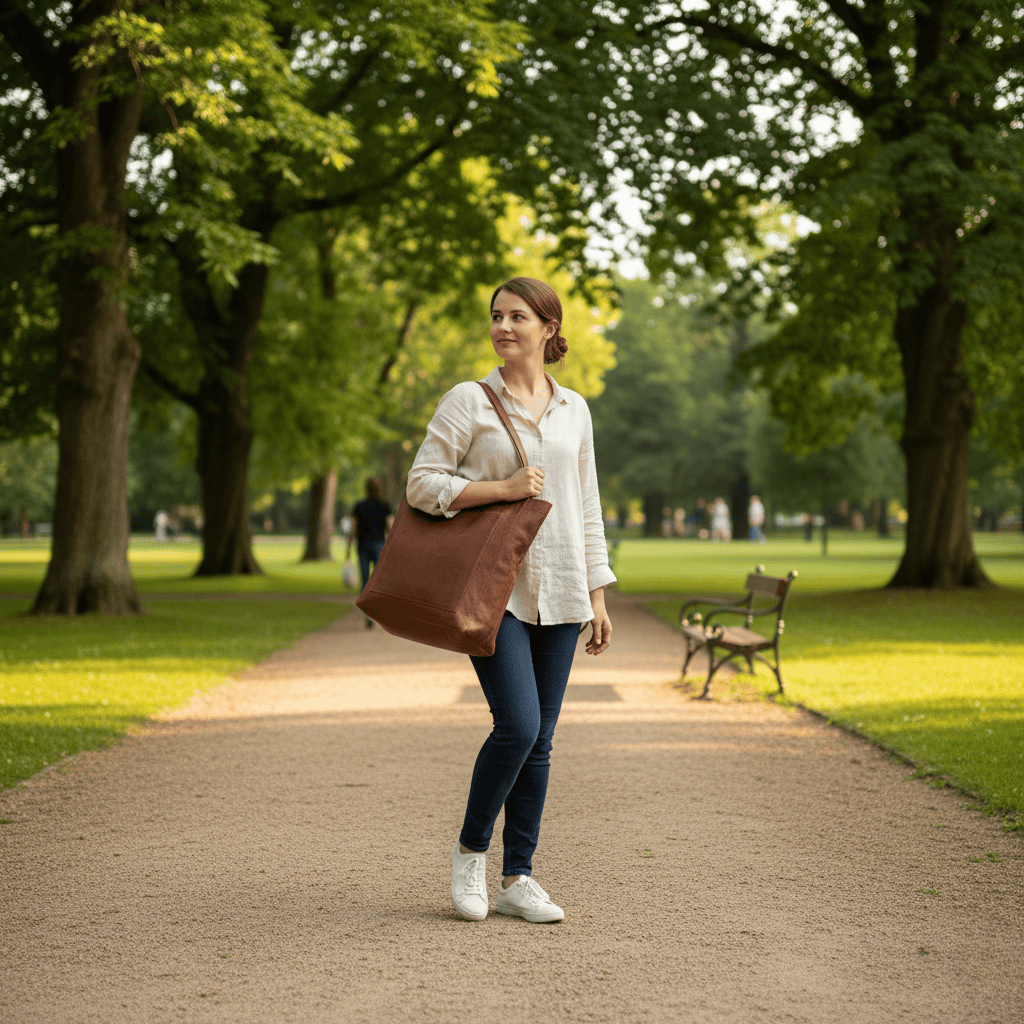 High Quality Leather Tote Shoulder Bag