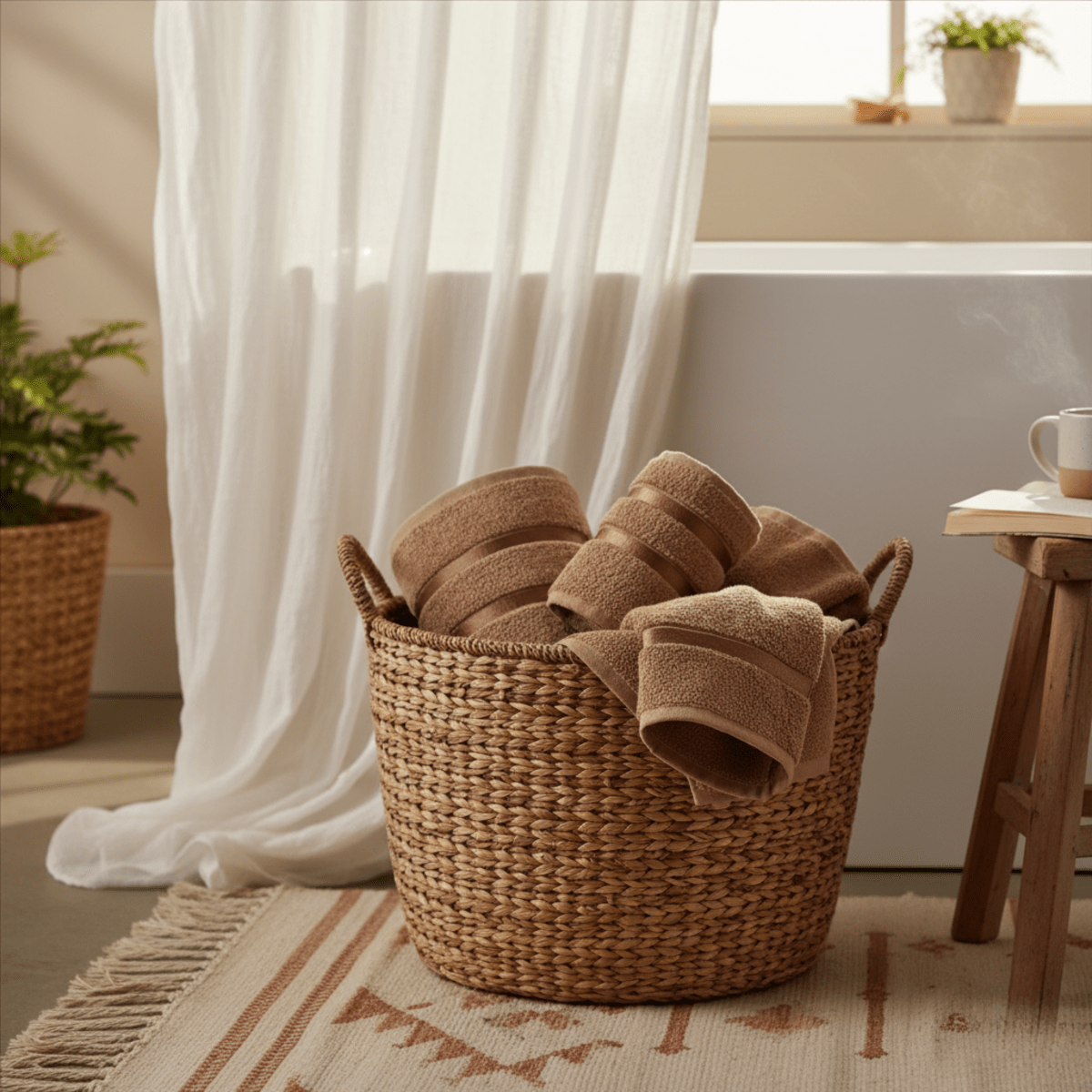 Plush Cotton Hand Towels Set