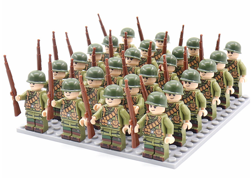 Historic WWII Building Brick Set