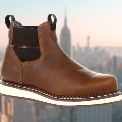 Insulated Water Resistant Mens Chelsea Boots Leather