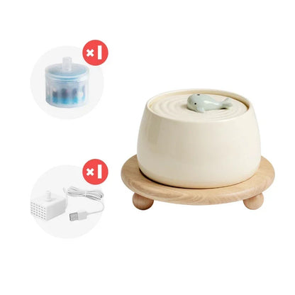 Automatic Pet Water Fountain with Filter and Stand
