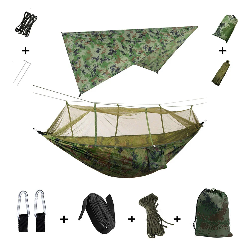 Lightweight Waterproof Camping Hammock with Bug Net