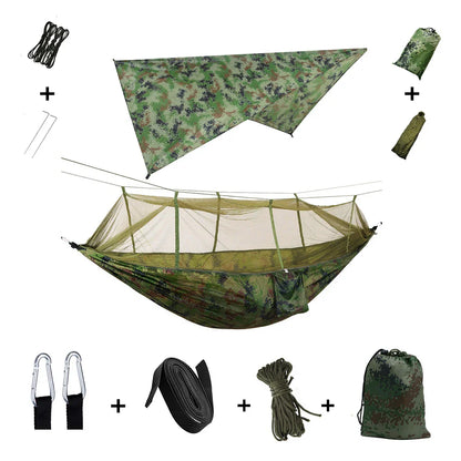 Lightweight Waterproof Camping Hammock with Bug Net