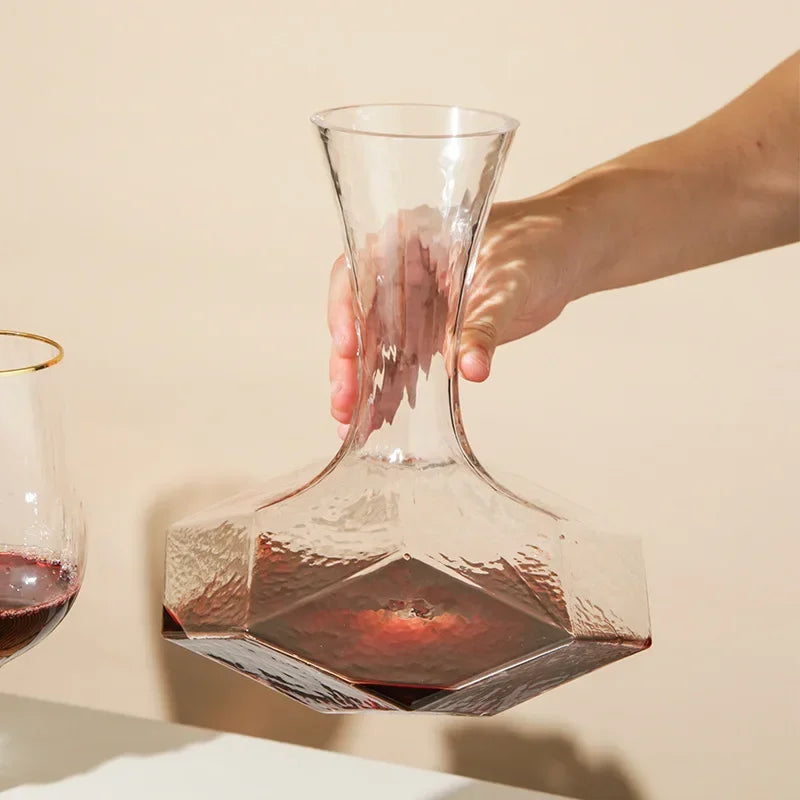 Unique Cut Glass Wine Carafe