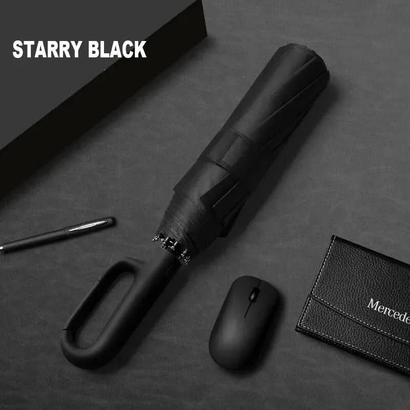 Compact Rain Umbrella with Sun Protection
