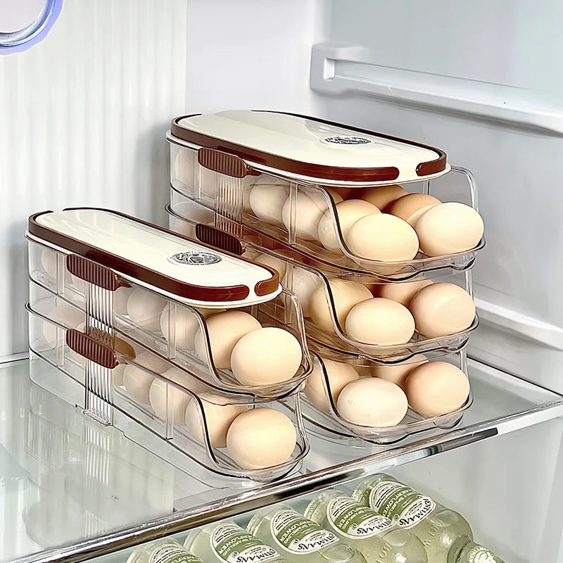 Space Saving Stackable Egg Holder Tray