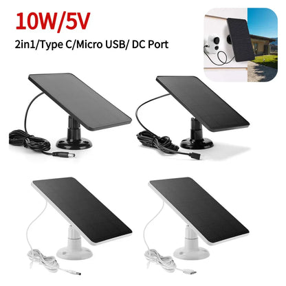 Portable 10W Solar Power Panel Charger Waterproof