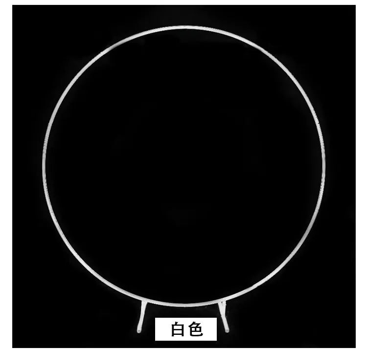 Durable Gold Circular Wedding Backdrop Stand