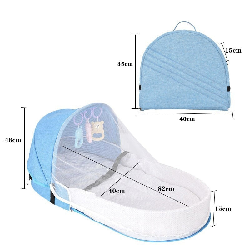 Compact Foldable Baby Crib Backpack Carrier
