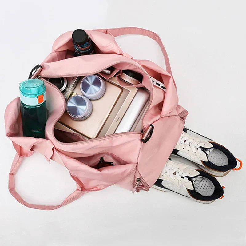 Athletic Gym Bag with Shoe Compartment