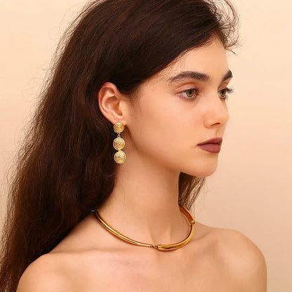 Trendy Long Feather Tassel Earrings