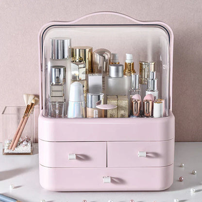 Compact Cosmetic Storage Box with Drawer