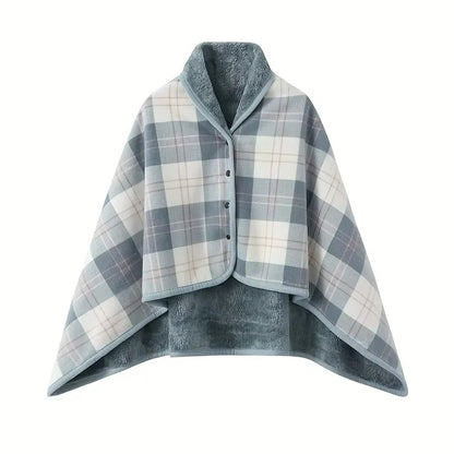 Cozy Fleece Wrap Shawl Blanket