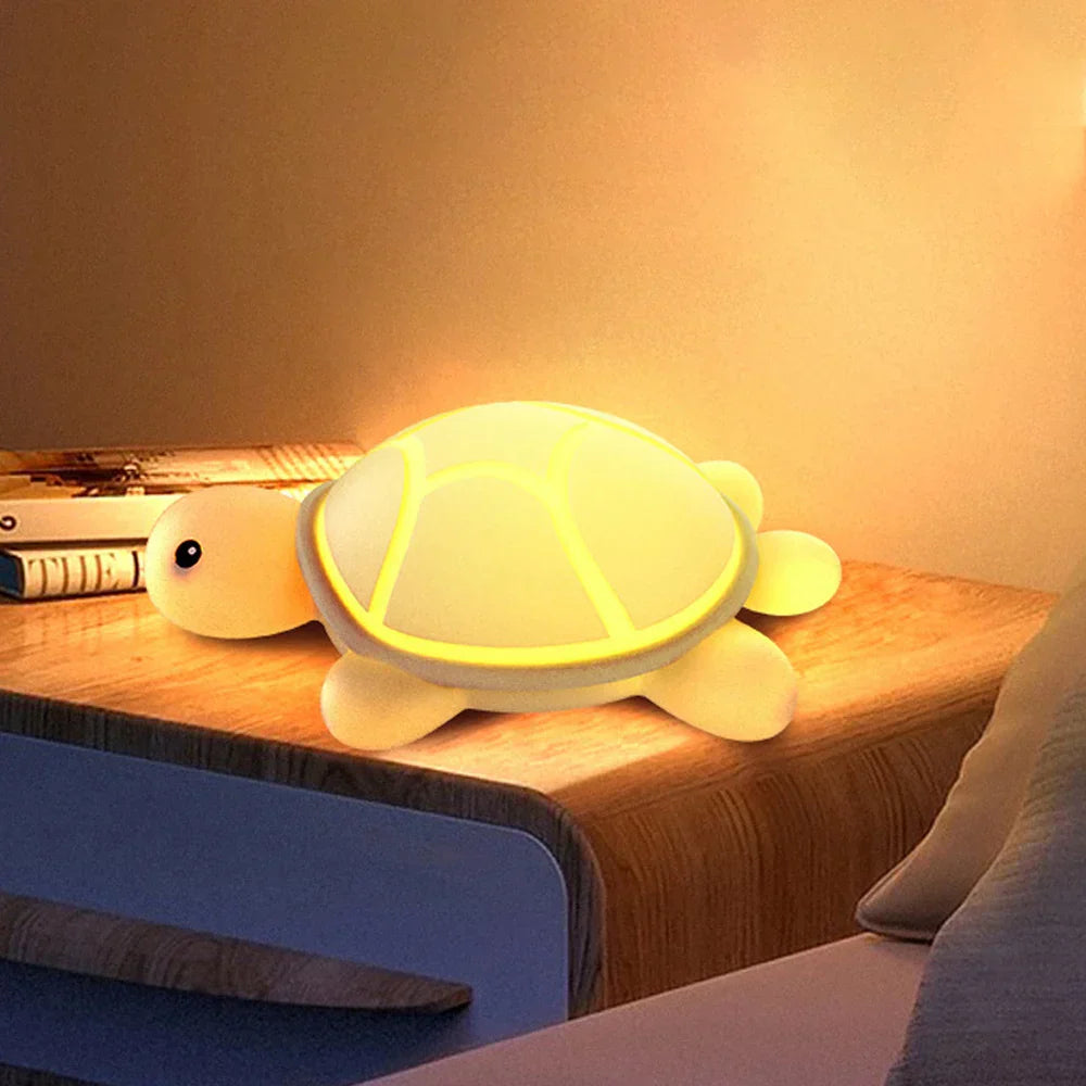 Fun Turtle Silicone LED Night Light USB Rechargeable - Luxicro