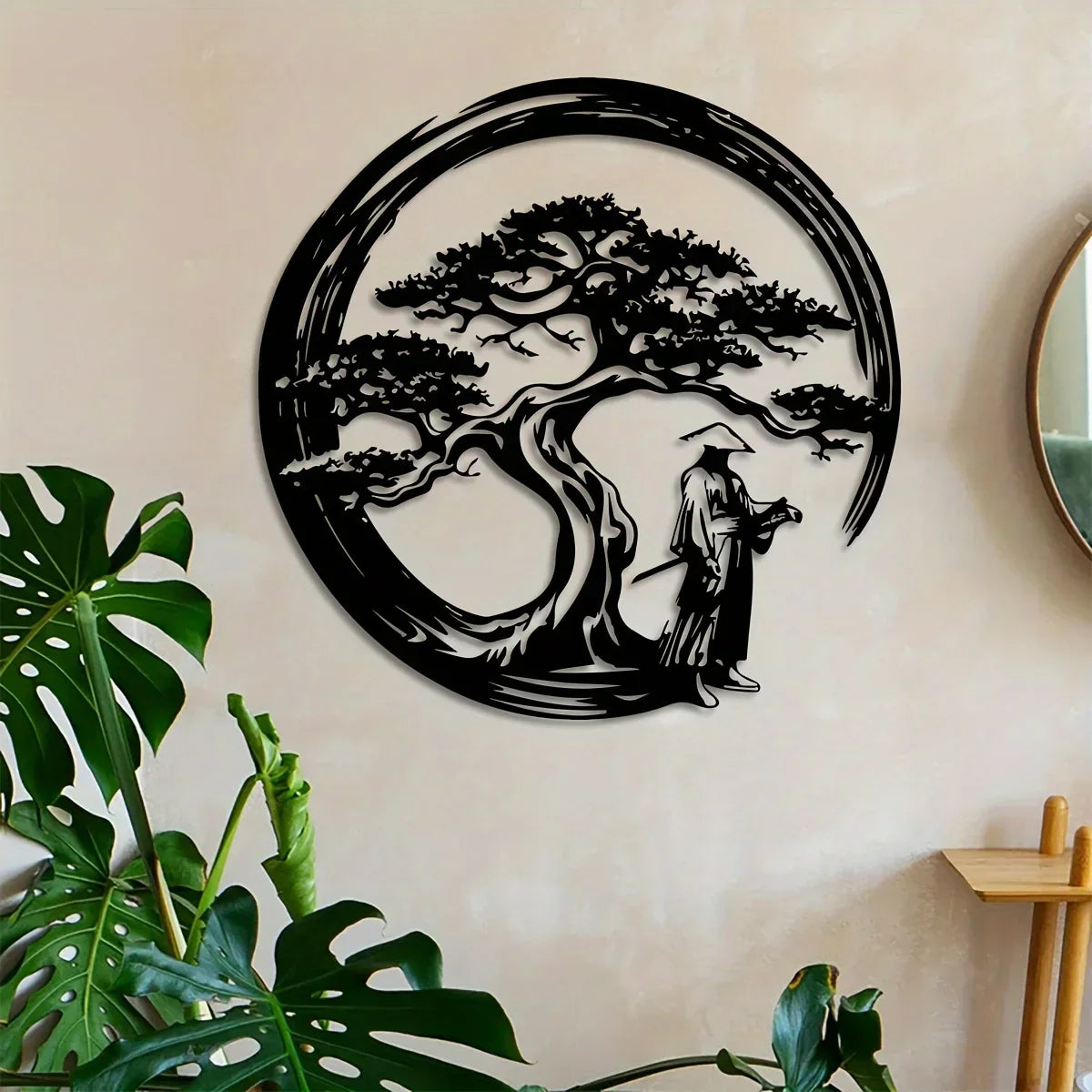 Beautiful Asian Bonsai Tree Wall Decoration