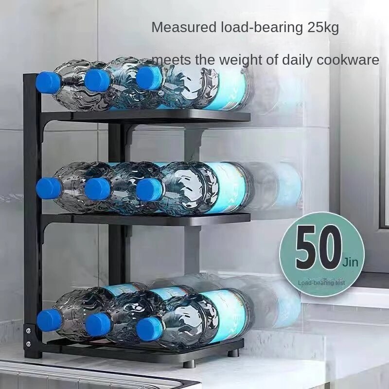 Foldable Compact Corner Storage Shelf Unit