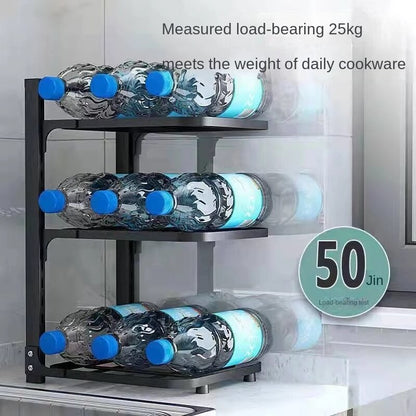 Foldable Compact Corner Storage Shelf Unit