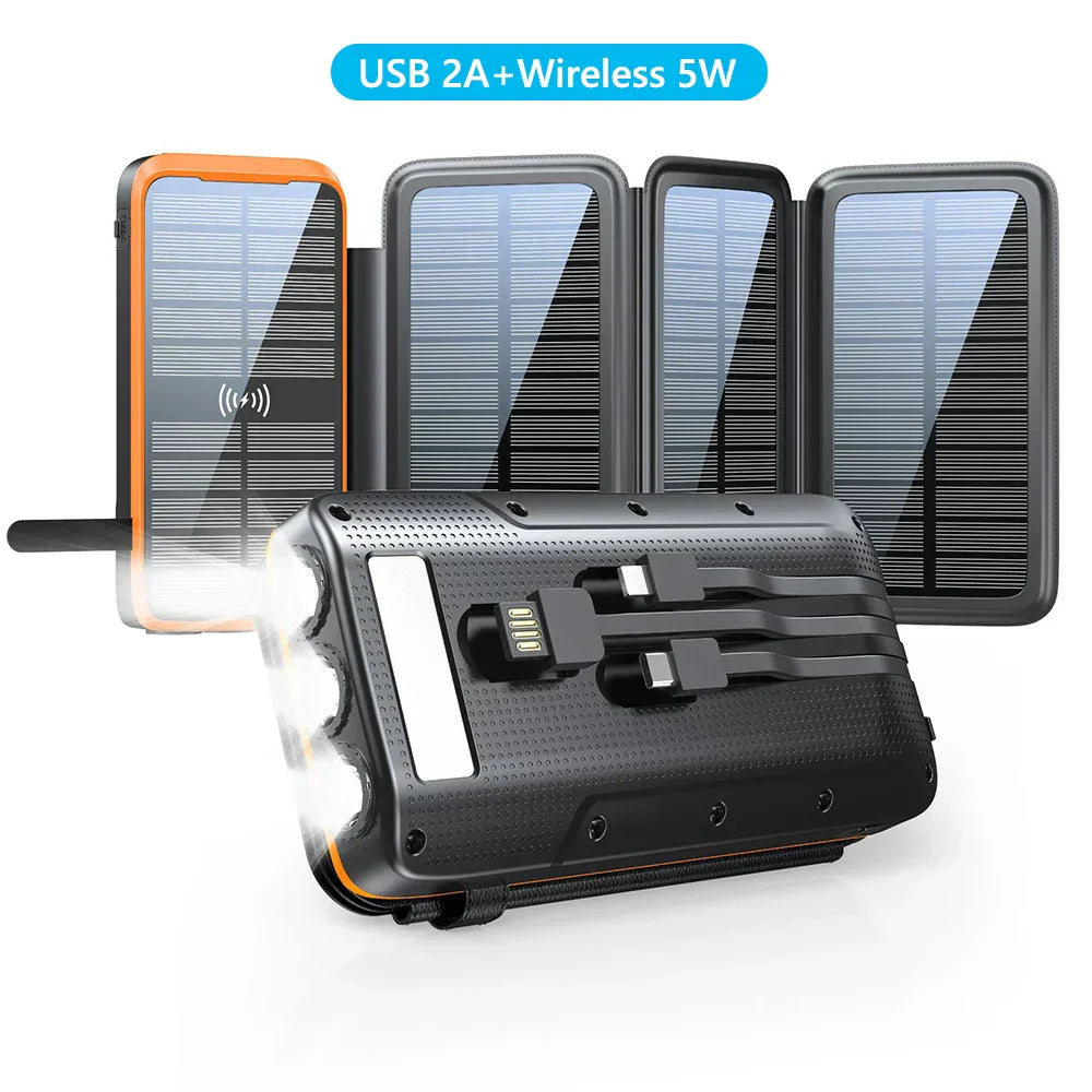 Compact Solar External Battery Fast Charging - Luxicro