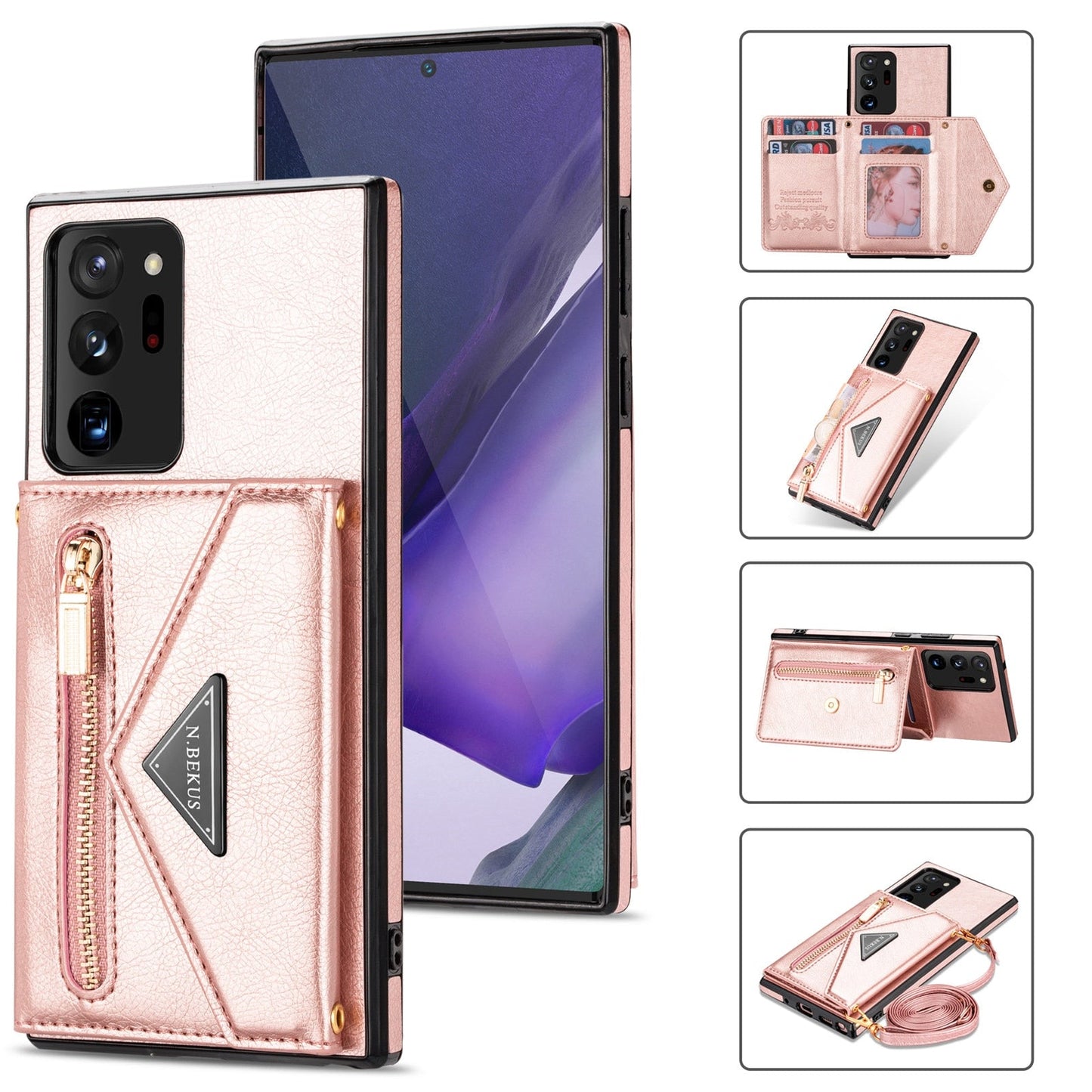 Premium Leather Phone Card Holder Case