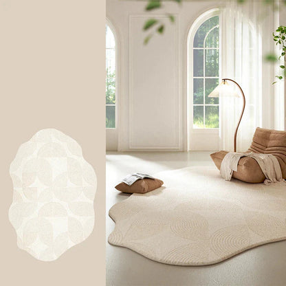 Neutral Colorful Stripe Floor Rug