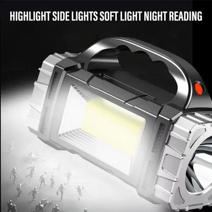 Compact Solar Power Bank with LED Lantern