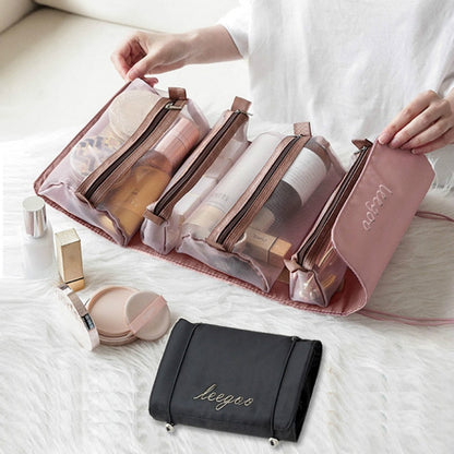Compact Folding Cosmetic Travel Case Bag