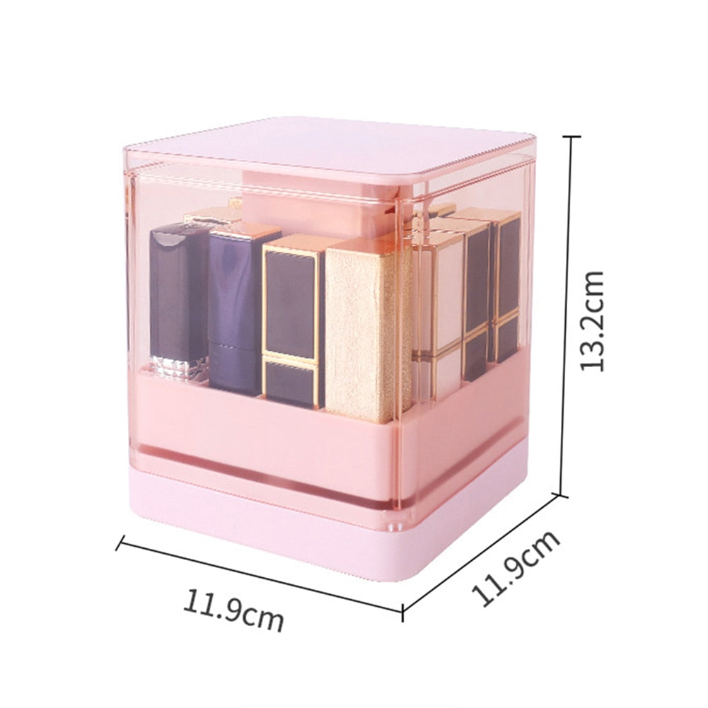 Compact Makeup Lip Gloss Organizer Box - Luxicro
