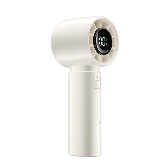 Compact Rechargeable Personal Fan with LED Display - Luxicro